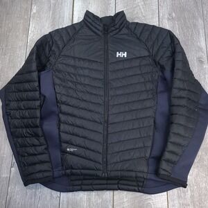 Helly Hansen Mens Vergas Hybrid Down Insulator Jacket Size XL Quilted Hiking
